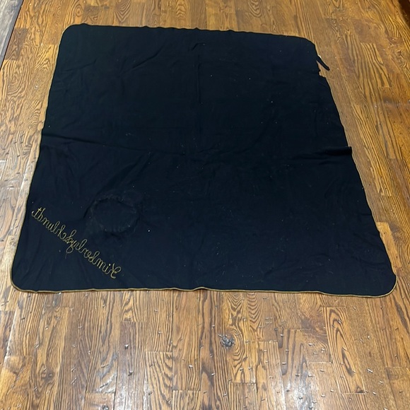 VTG  PURDUE UNIVERSITY BOILERMAKERS FOOTBALL WOOL BLANKET WITH PURDUE PATCH - Picture 5 of 5